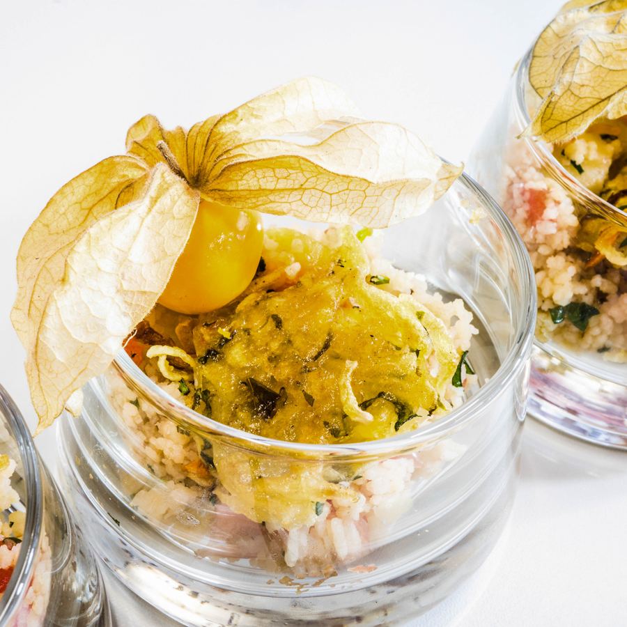 Couscous-Salat mit Physalis